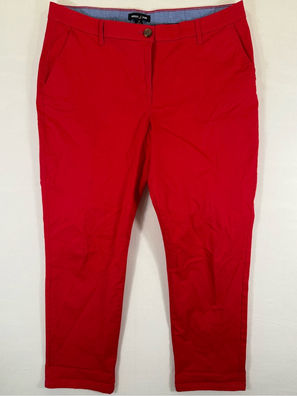 Nautica Women’s Red Straight-Leg Pants